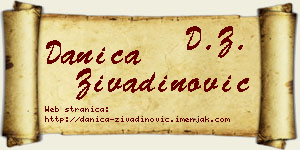 Danica Živadinović vizit kartica